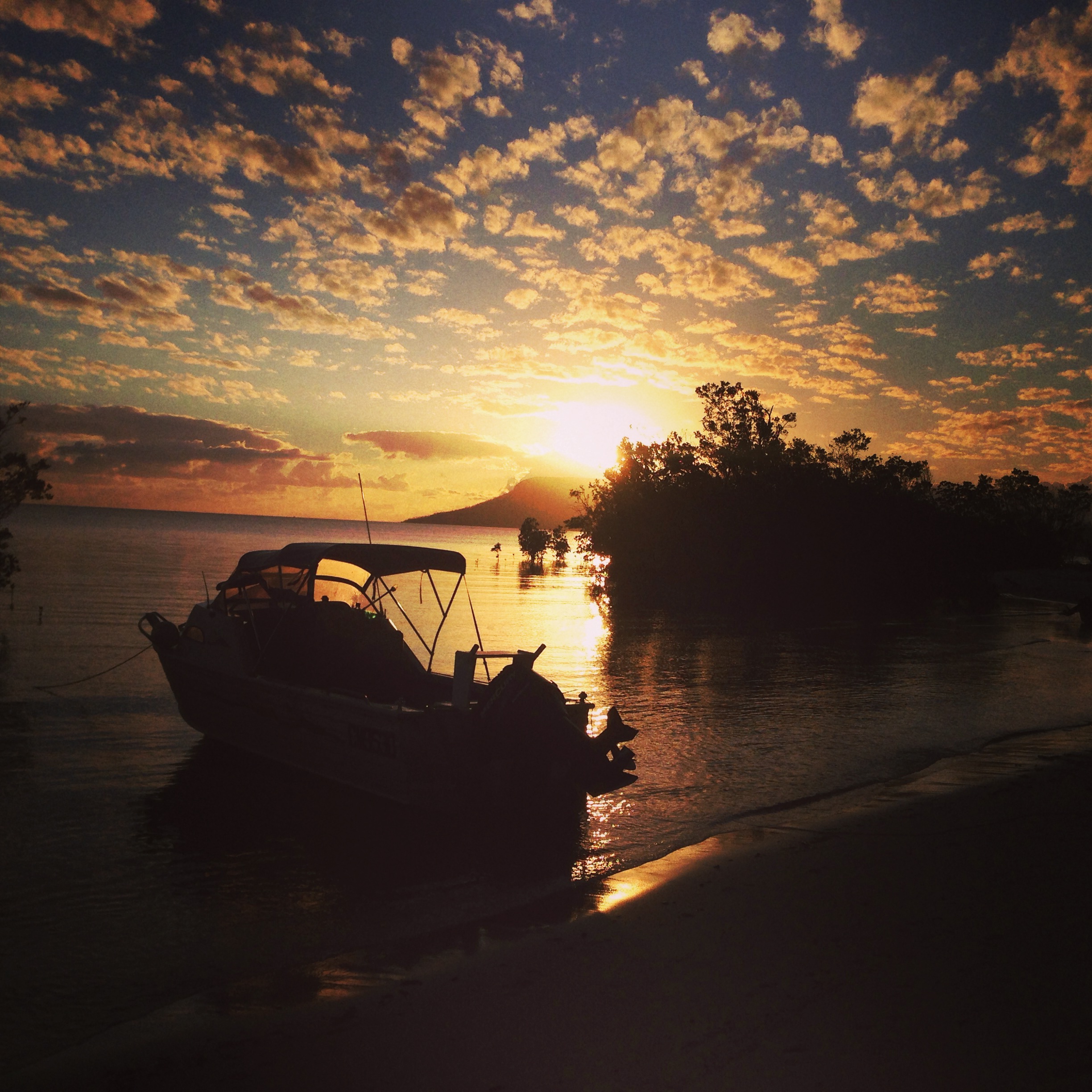 Sunrise taken just outside the XC - Eddies Camp FNQ