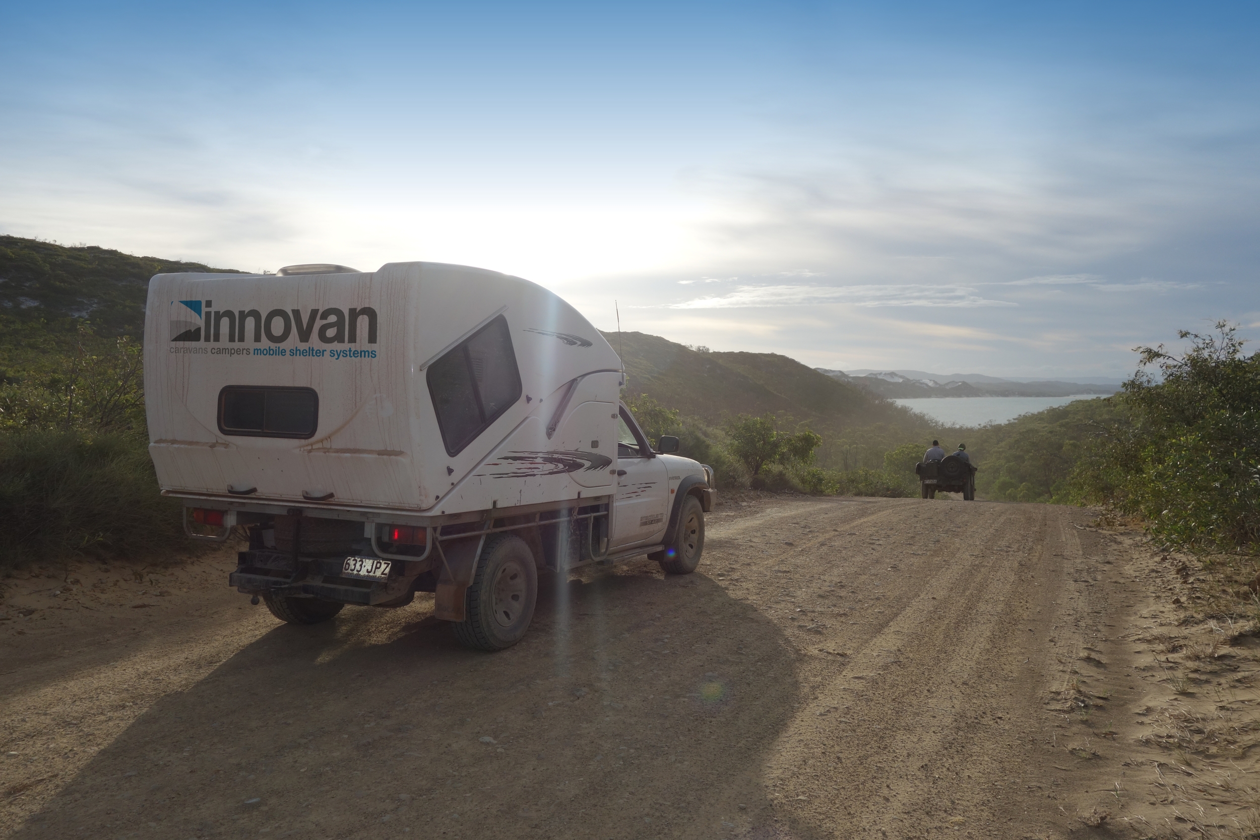 What a view - about to descend down the hill to Eddie's camp, north of Hopeville, FNQ
