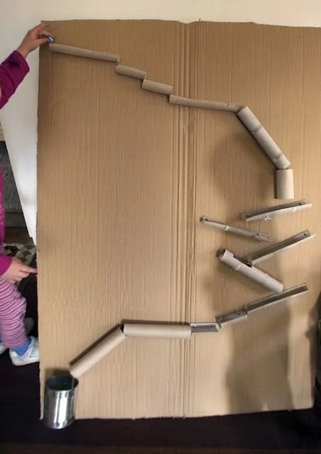 cardboard marble run