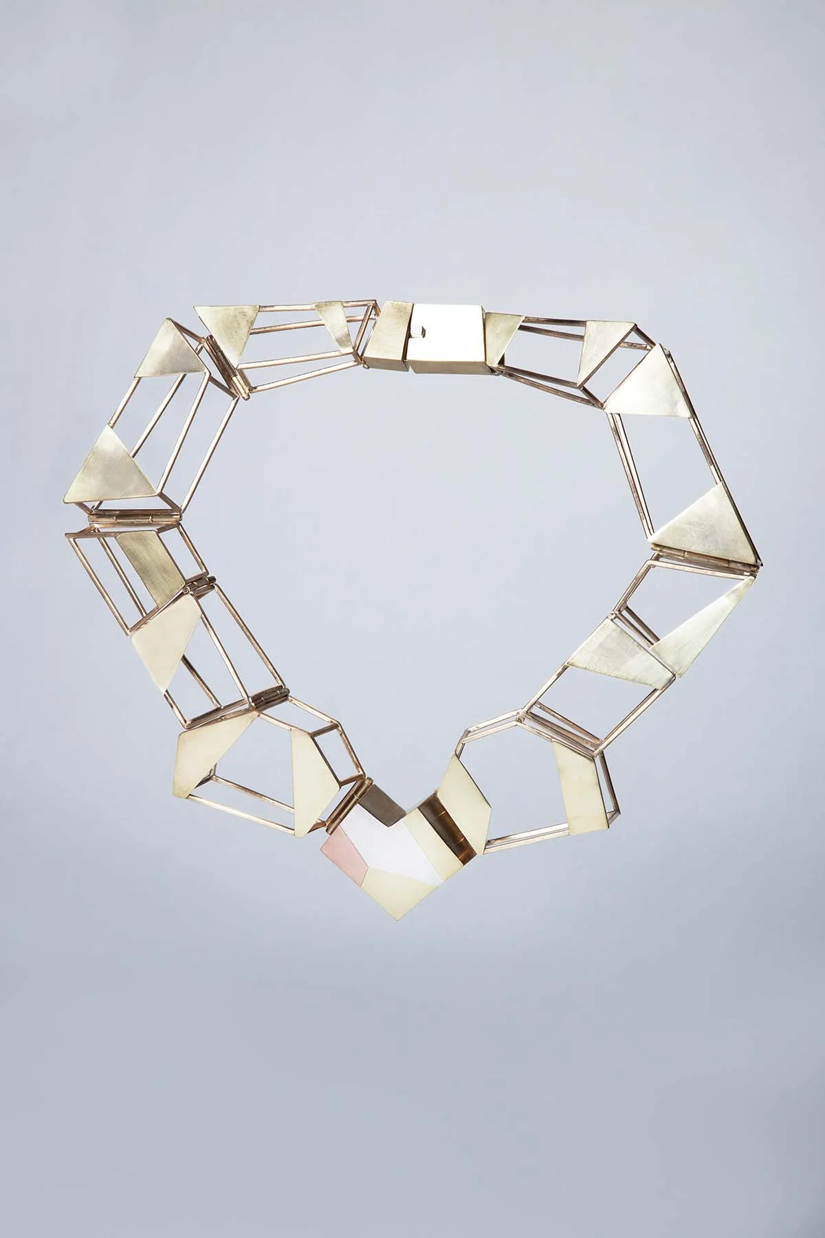 Necklace Brass, sterling silver, copper November 2012 Photograph taken by Regine David www.reginedavid.com 