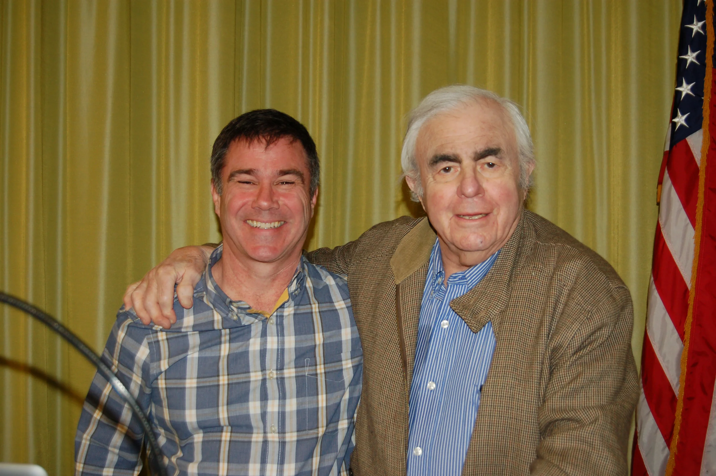 Everette Raymond Kinstler and I having a good time at HCC.