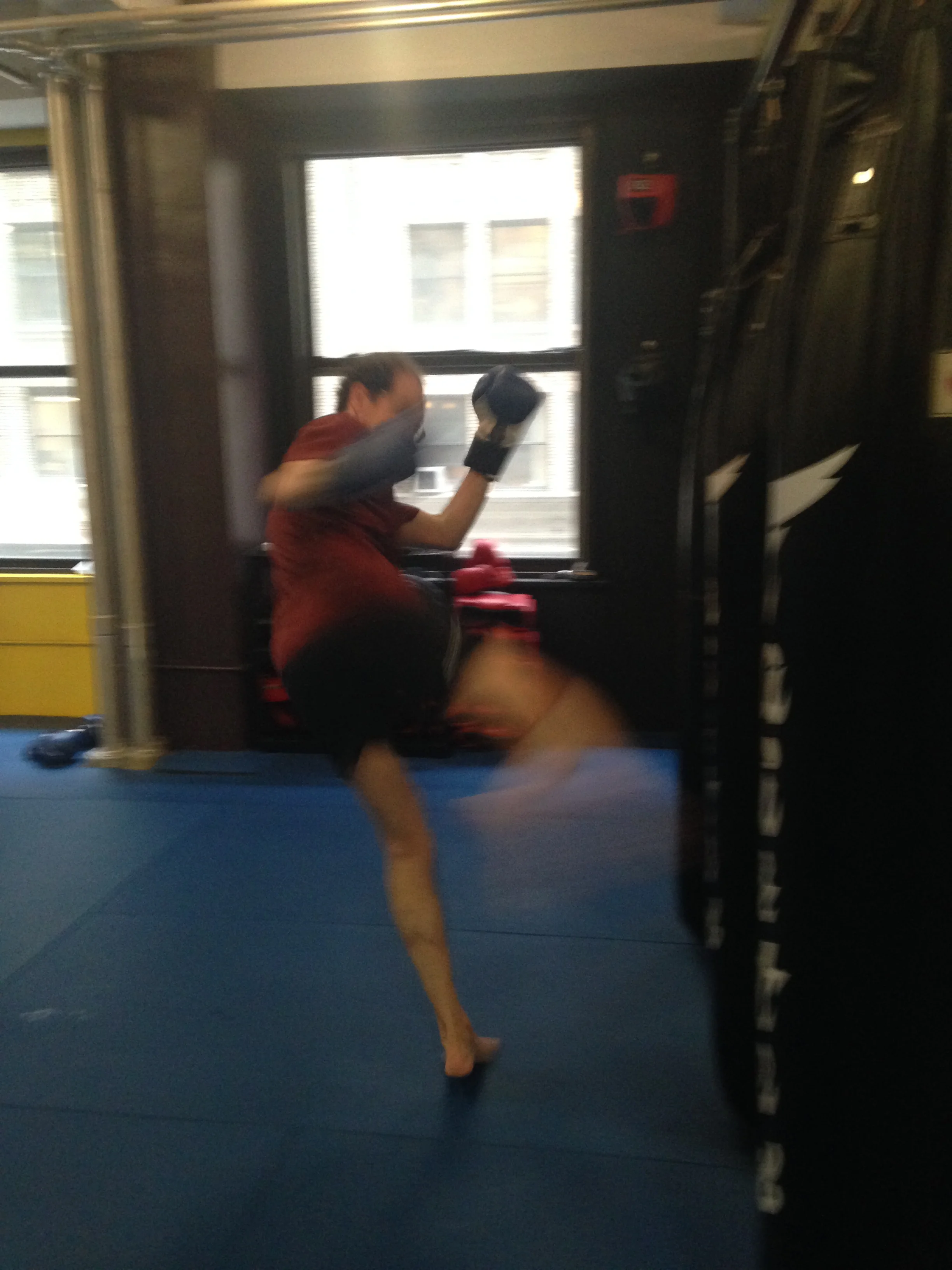  Kicking some bag at  New York San Da  