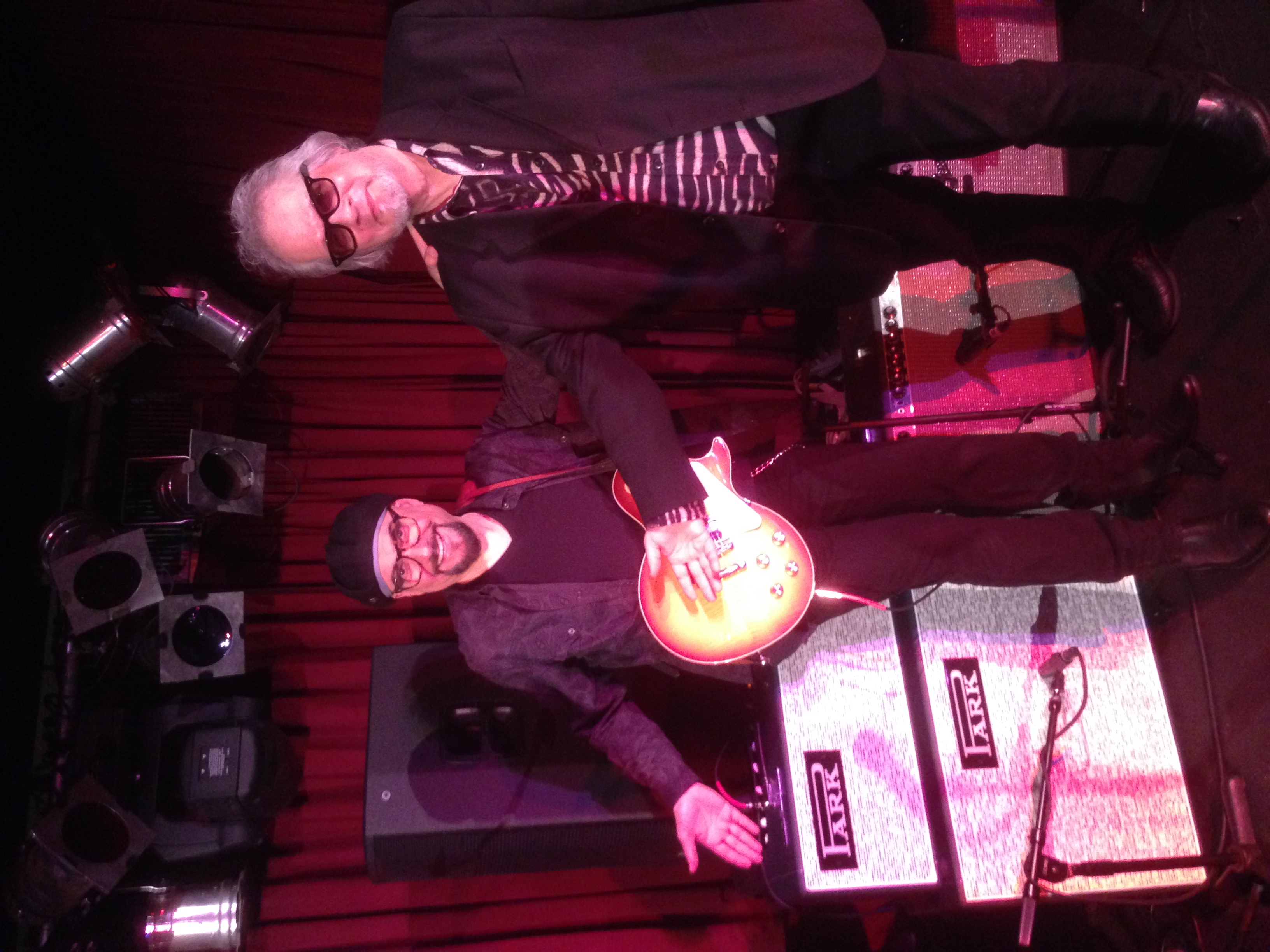 Jimmy Vivino playing with Al Kooper at BB King in NYC. Jimmy bought a top mount limited edition Park 45 head with matching 2x12 closed back cabinet in green covering. He will be using it as his East Coast rig. Jimmy is a master at getting tones out of the rig. No pedals, just Jimmy, amp and guitar. He sets fairly high and uses the volume controls to move between clean and crunch. Quote, "The missing piece of every guitar player's puzzle.....A great amp!"