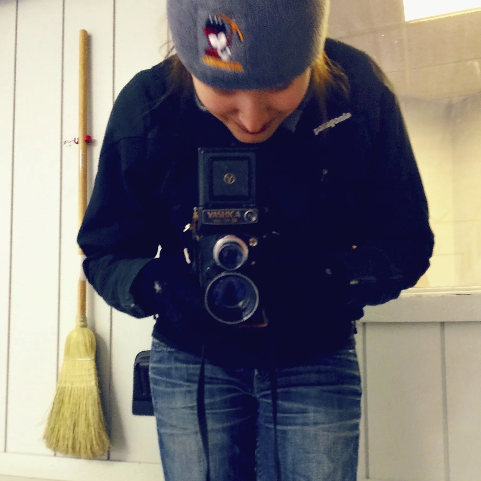 Working on my Minnesota Winter Survival Kit: Curling project
