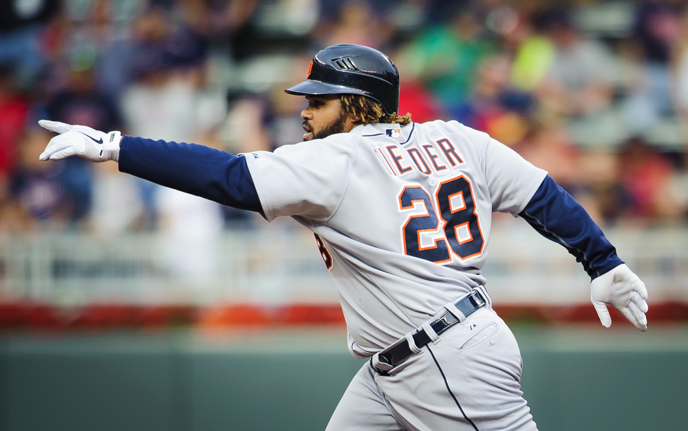  Prince Fielder #28 of the Detroit Tigers celebrates as he rounds the bases after hitting a two-run home run against the Minnesota Twins during the eighth inning of the game on September 30, 2012 at Target Field in Minneapolis, Minnesota. The Tigers 