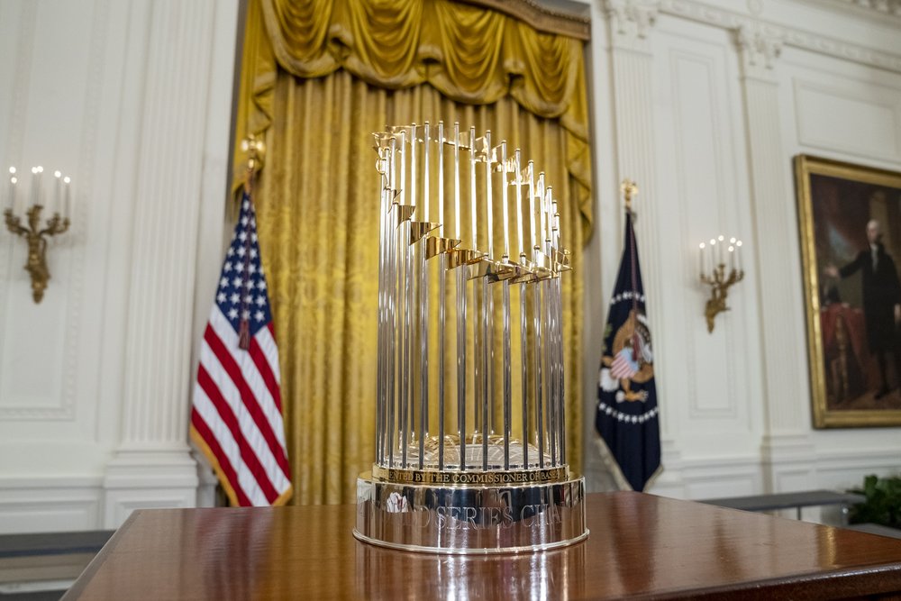  President Joe Biden hosts an event for the 2021 World Series Champion Atlanta Braves, Monday, September 26, 2022, in the East Room of the White House.   (Official White House Photo by Hannah Foslien)  