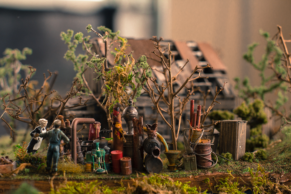 A moonshine still... in miniature