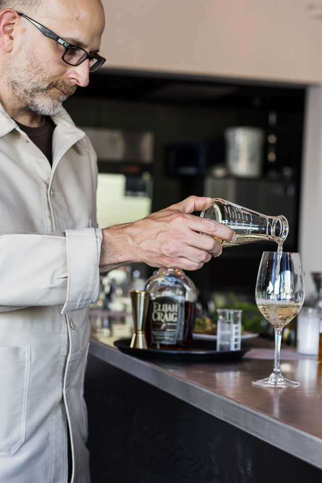 The other owner of the bar just happened to be wearing a labcoat-esque jacket when I asked for a wine service. 