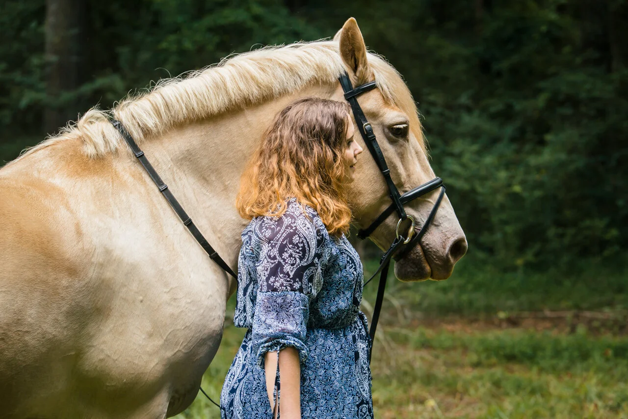 Bailey and Irene - American Cream Draft - Horse Portraits, Equine Photographer in Oregon