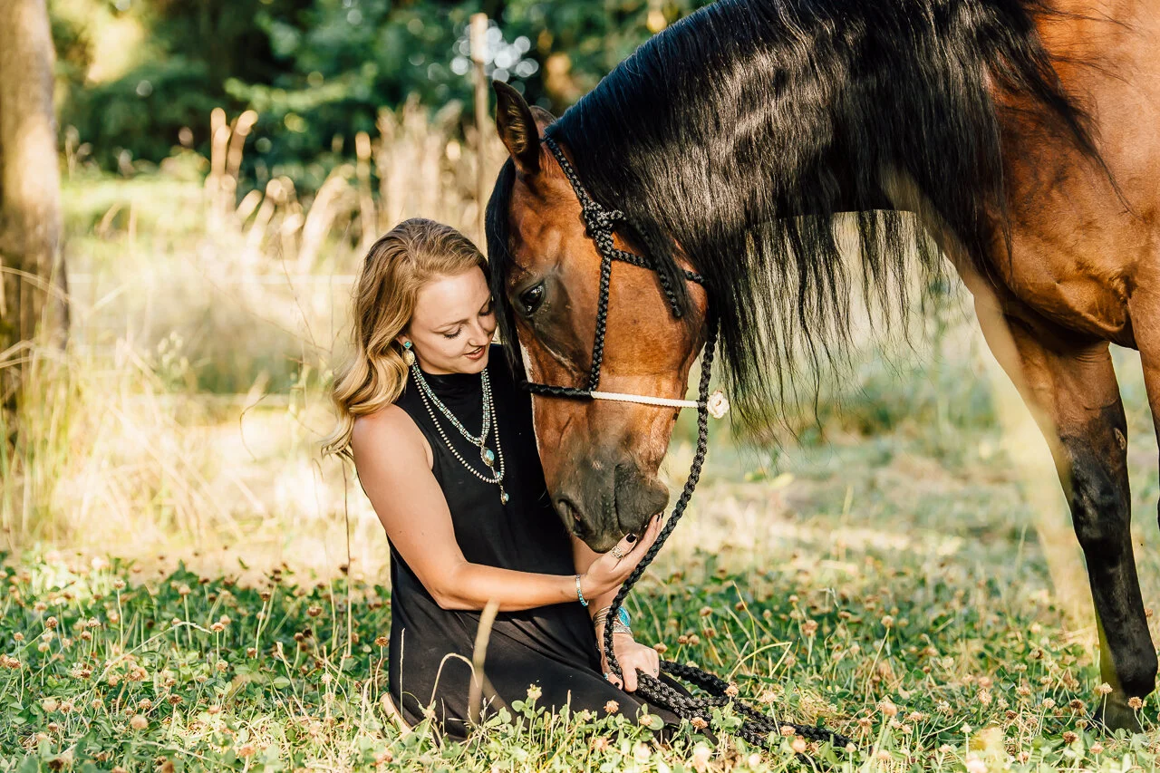 Emma and Her New Guy - Horse and Rider Portraits in Oregon City, Oregon