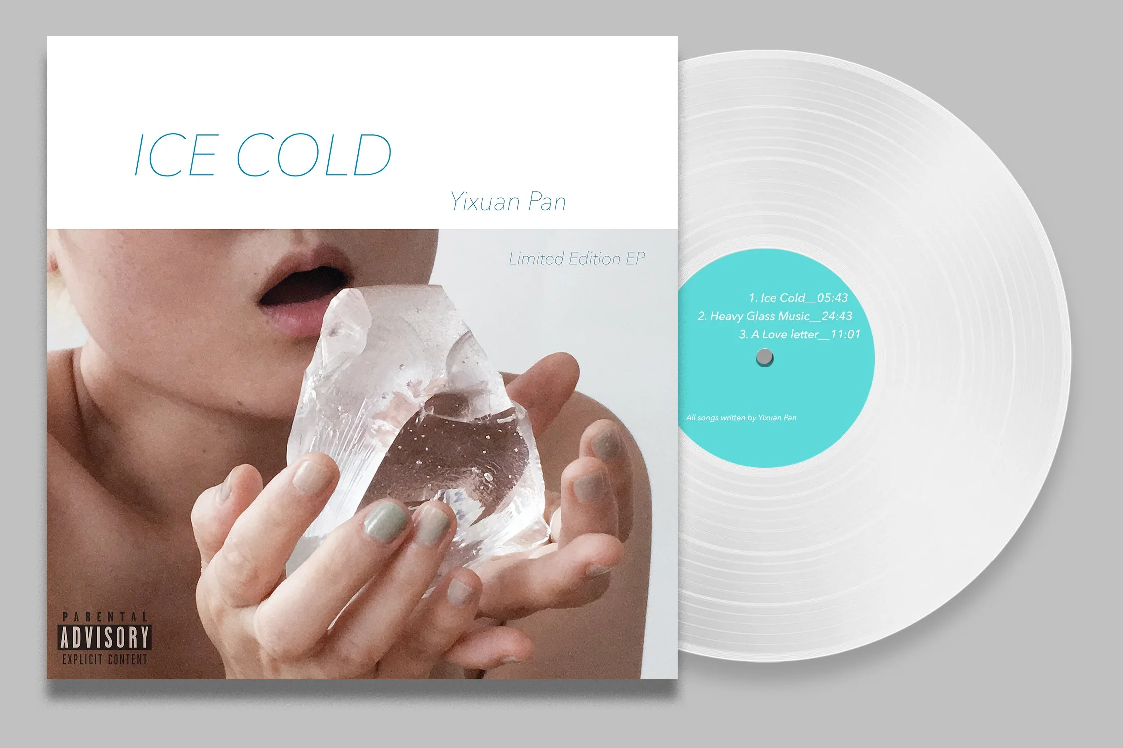 Glass is so cool. Glass is so hot.   Here, I present you with this concept album,  Ice Cold , where I gleaned some sweaty language from the hot-shop and cast them into lyrics, cut a glass block into a piece of heavy&nbs