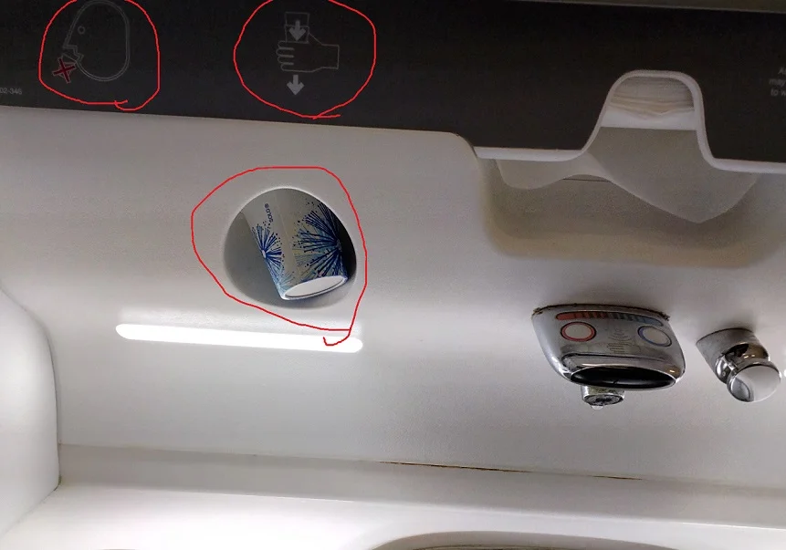 If you aren't meant to use the cups to drink from, why are they there? There was nothing else around that you would put in a cup?