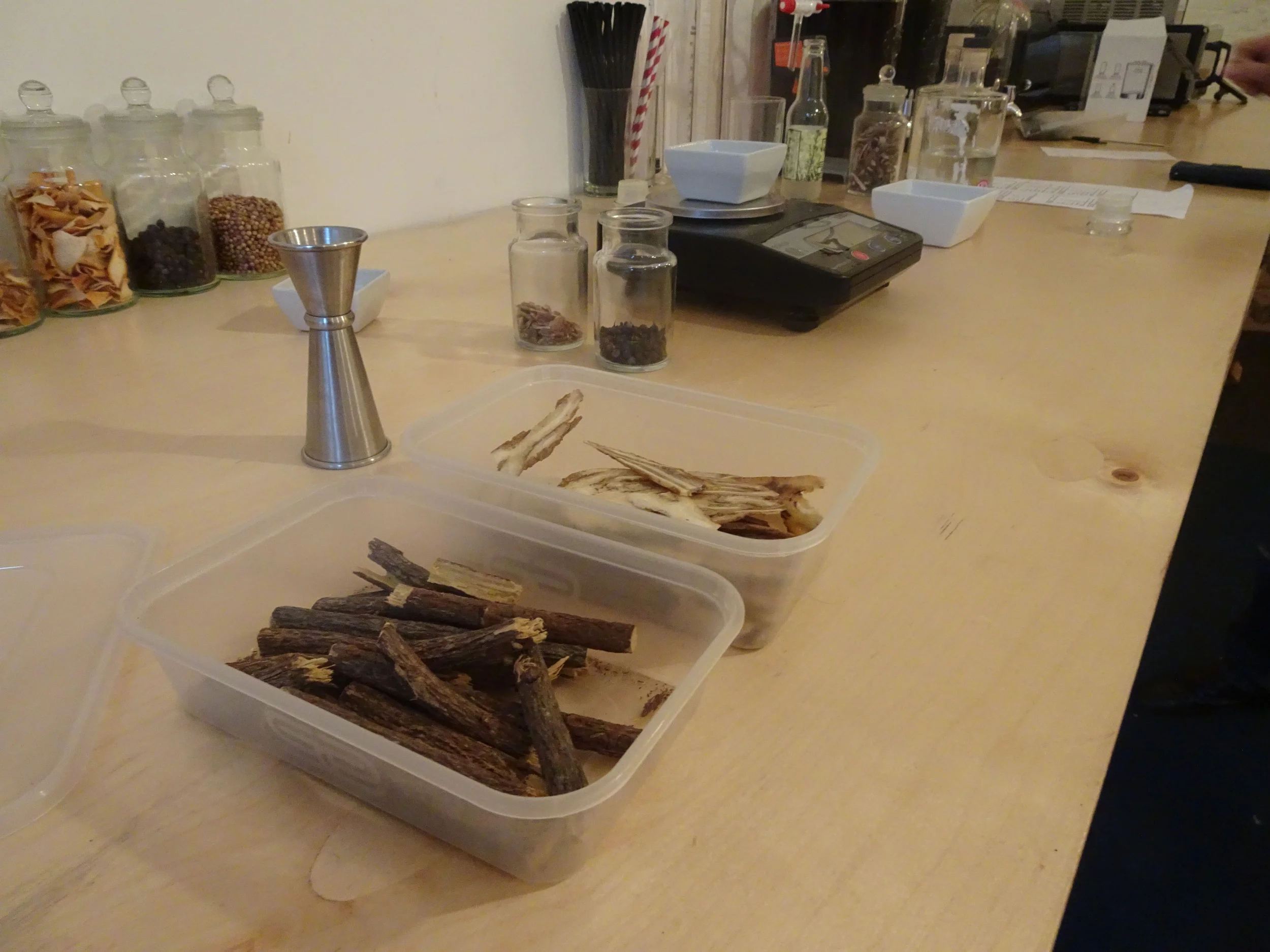 Laying out the botanicals