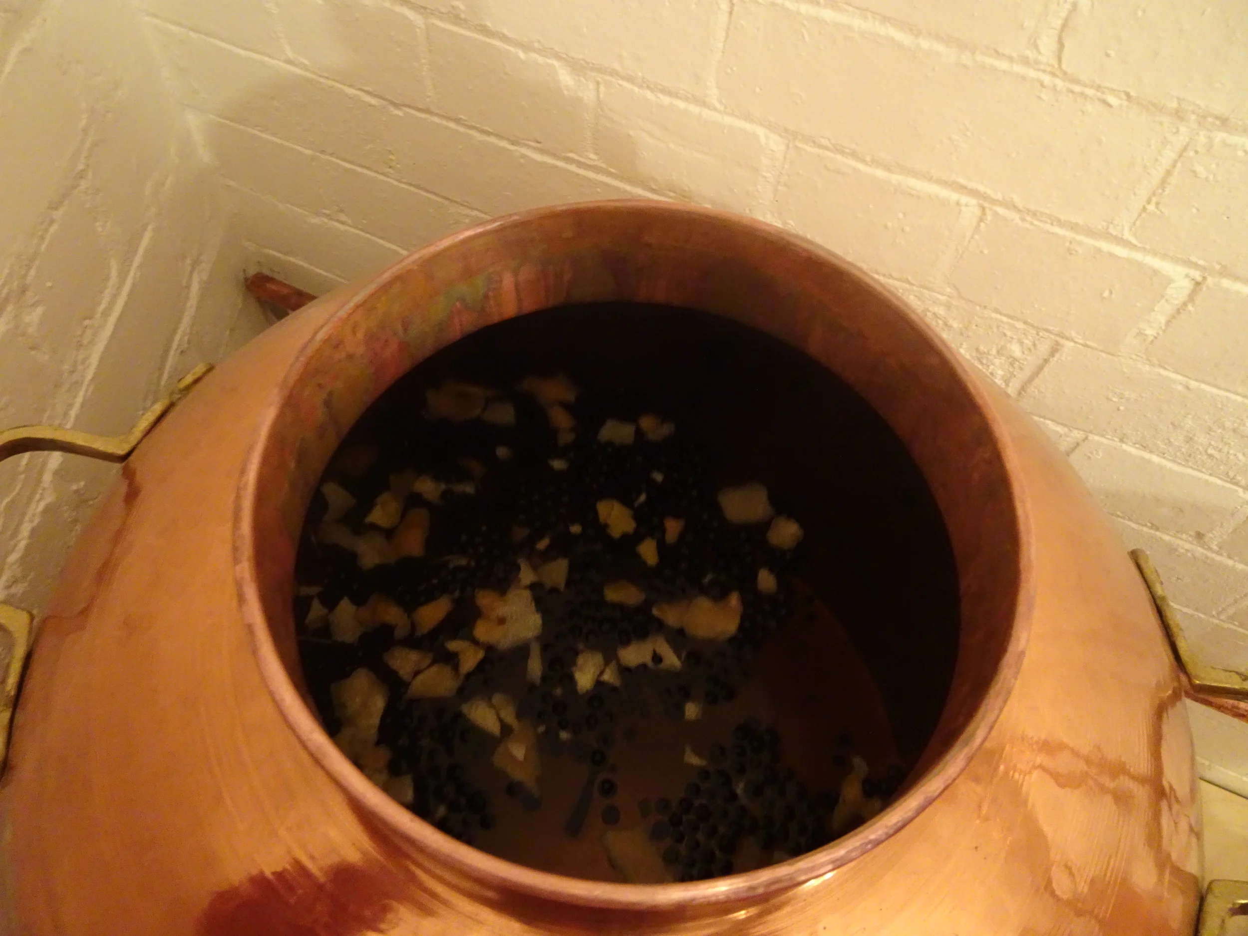 Looking into the pot still