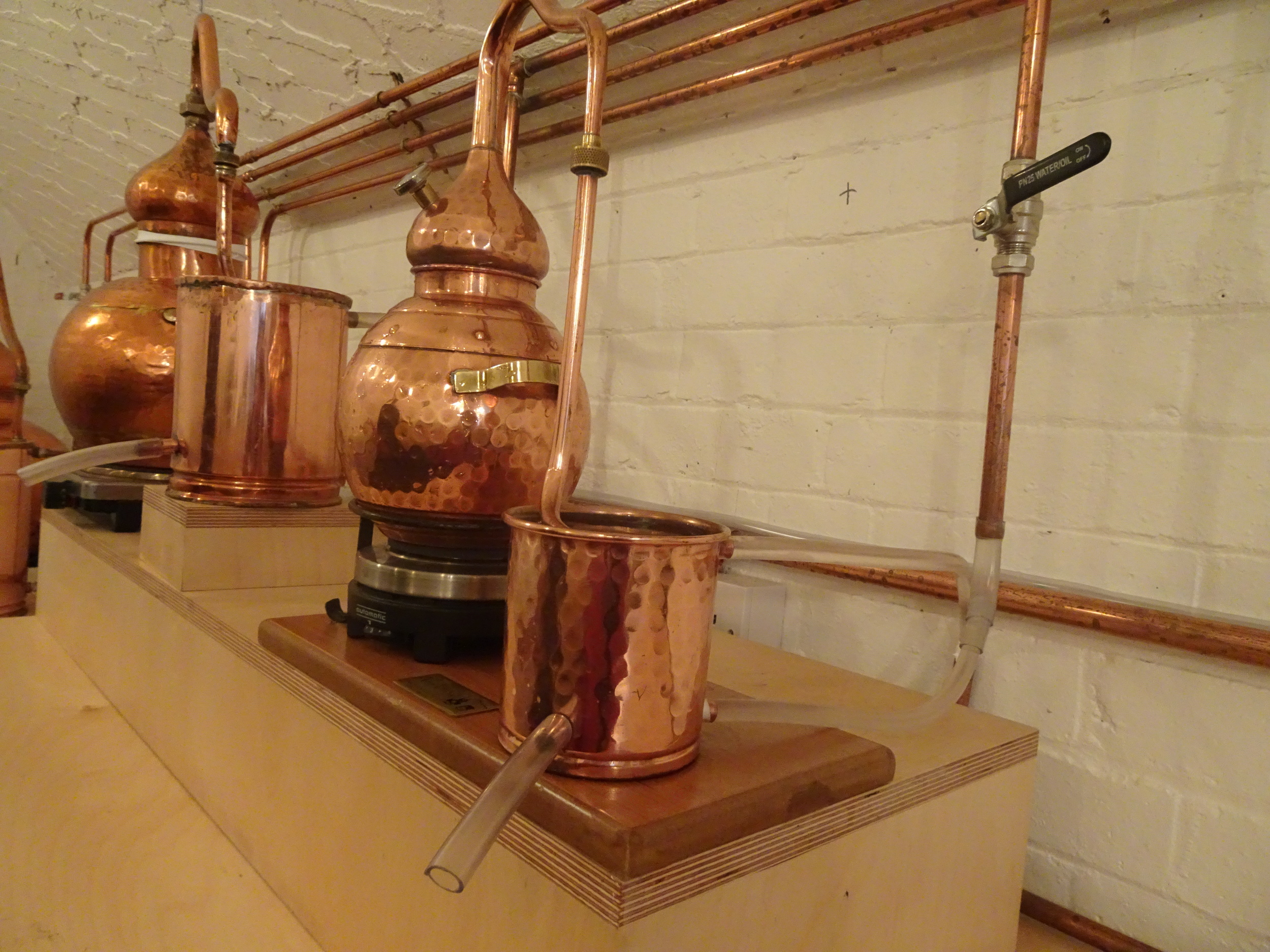 Distilling gin