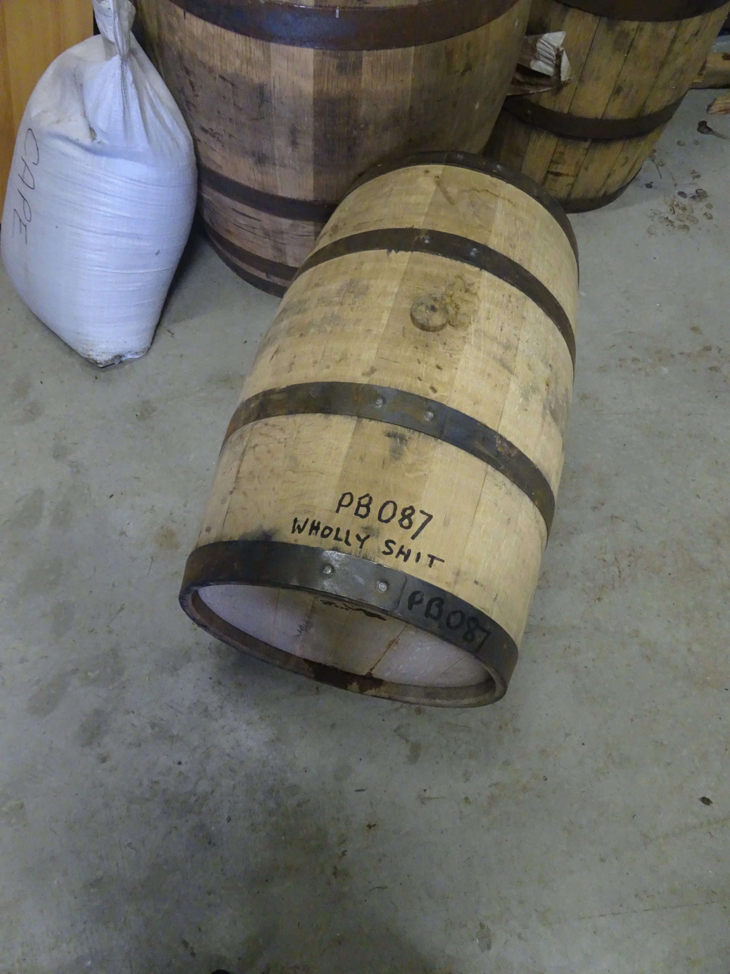 Belgrove Distillery Wholly Shit cask