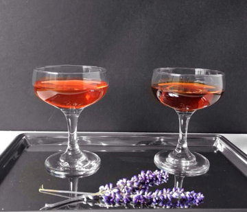 One of the themes Mike started, #twofortuesday where he creates two variation on one cocktail. Left to right, the Old Pal classic cocktail (rye whiskey, vermouth and Campari and lemon twist) and its variation, the New Friends (Rye, Aperol, Cocchi Americano and orange twist).
