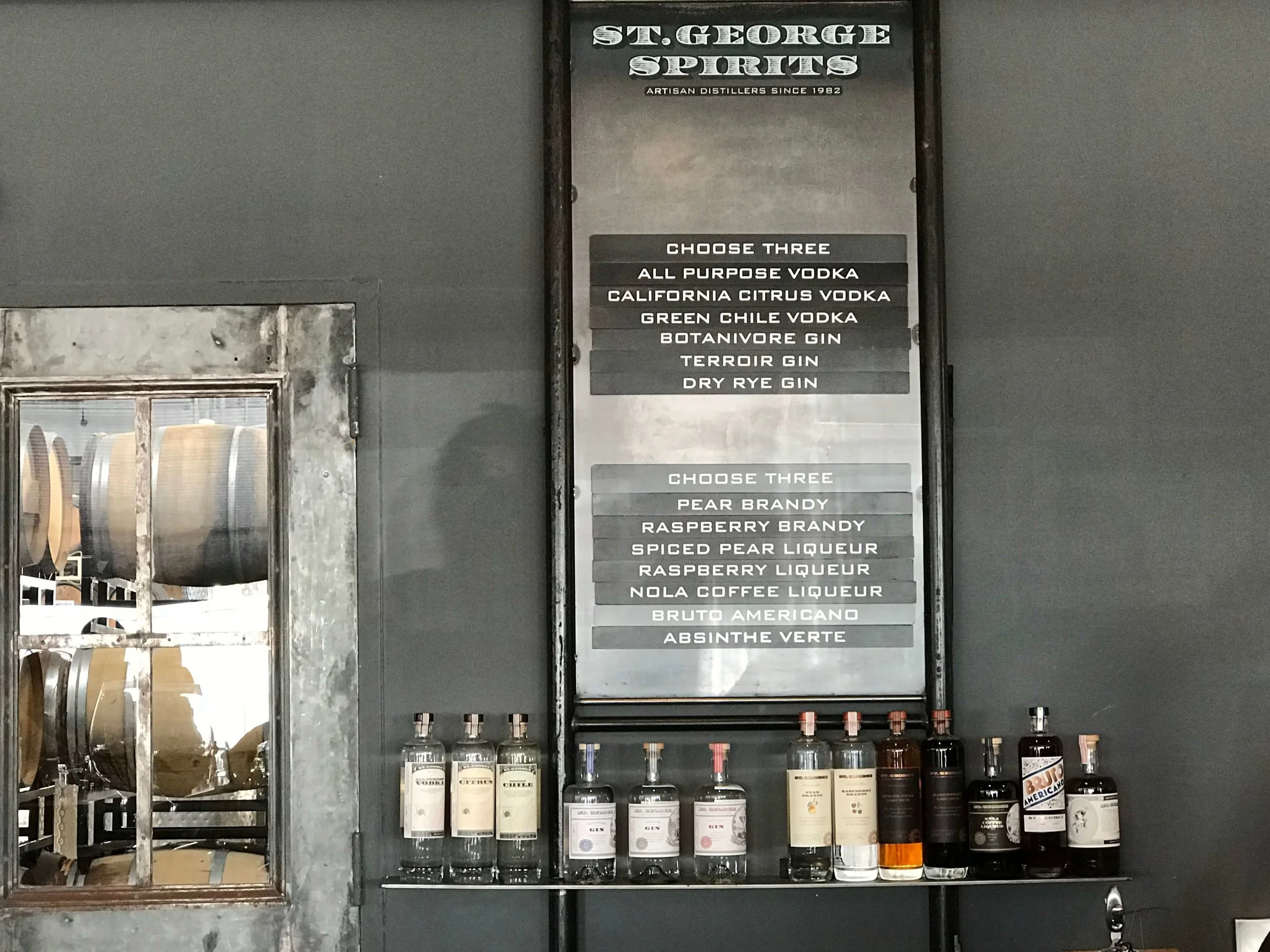 St George Distillery spirits on taste