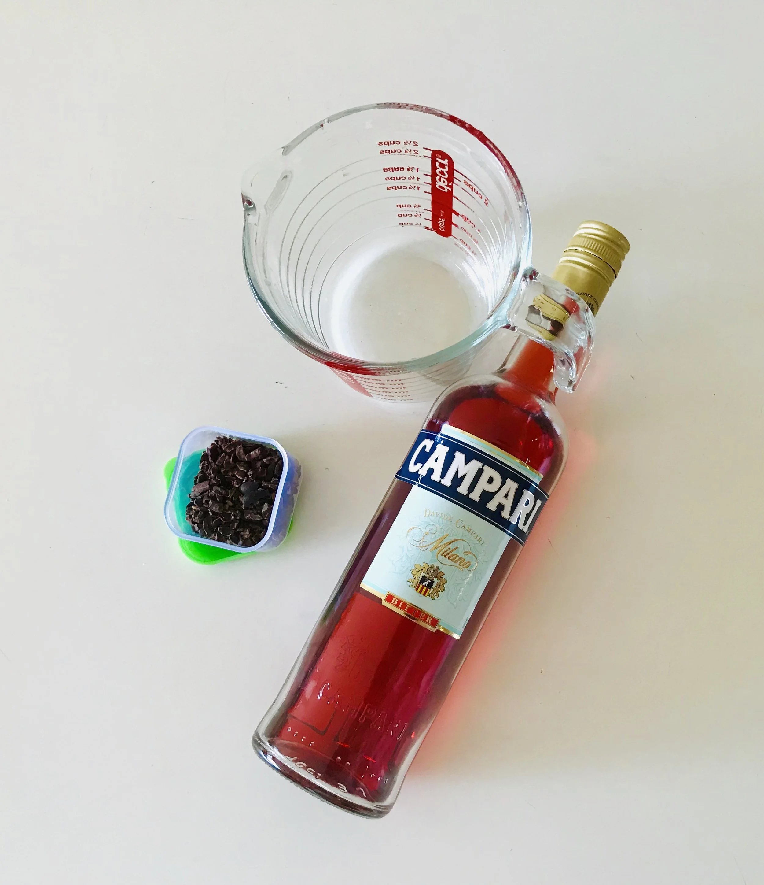 Cocoa nib infused Campari - here’s what you’ll need