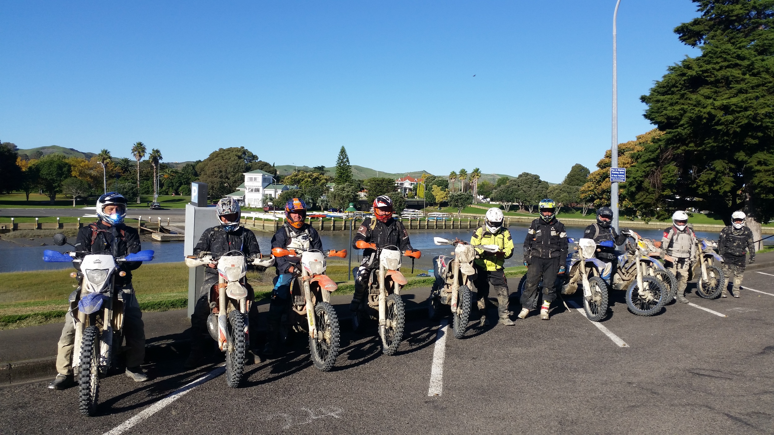 The riders on the Yamaha East Cape Ride in Gisborne