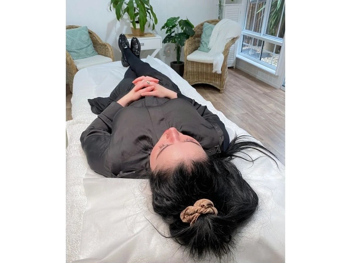 Client ready for Brow shaping service Redland Bay studio