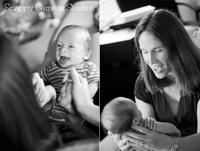 A casual family photo shoot with Sarah, Jason, and Baby Lucas.
