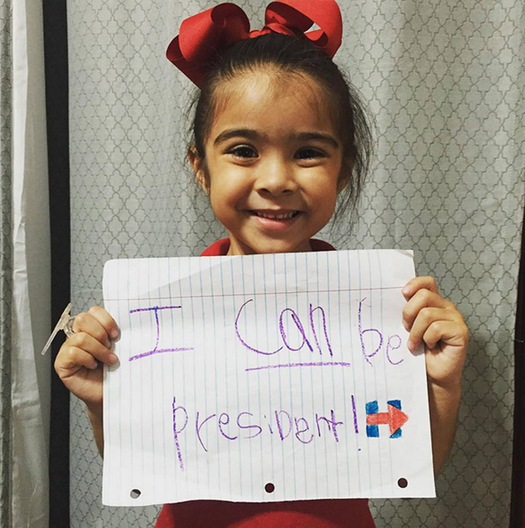 Image used from https://www.hillaryclinton.com/post/10-little-girls-who-are-ready-first-woman-president/