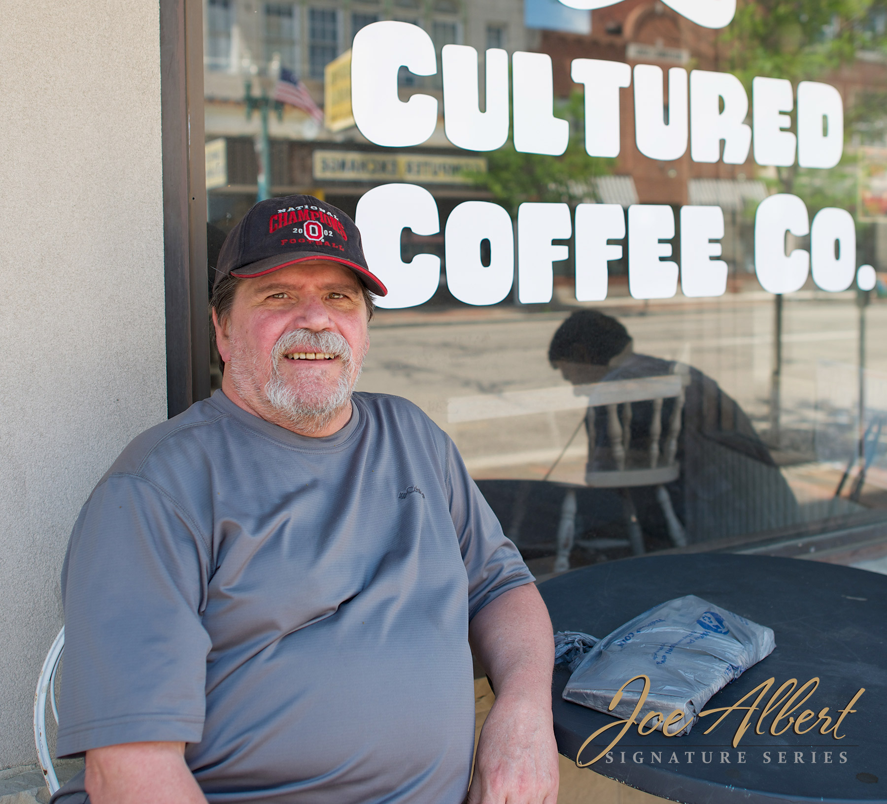 We ran into Bruce who was sitting outside of Cultured Coffee, enjoying the day