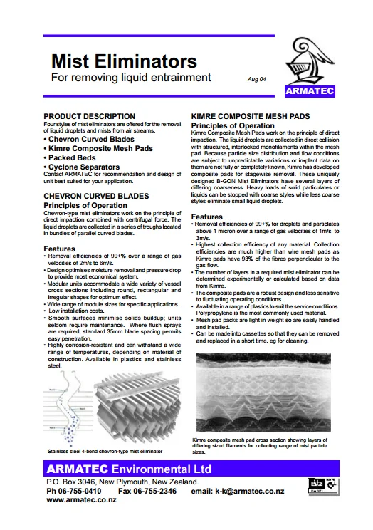 Download the Mist Eliminators Handbook