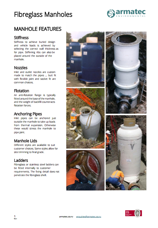 Armatec Fibreglass Manholes