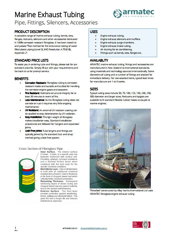 Armatec Marine Wet Exhaust