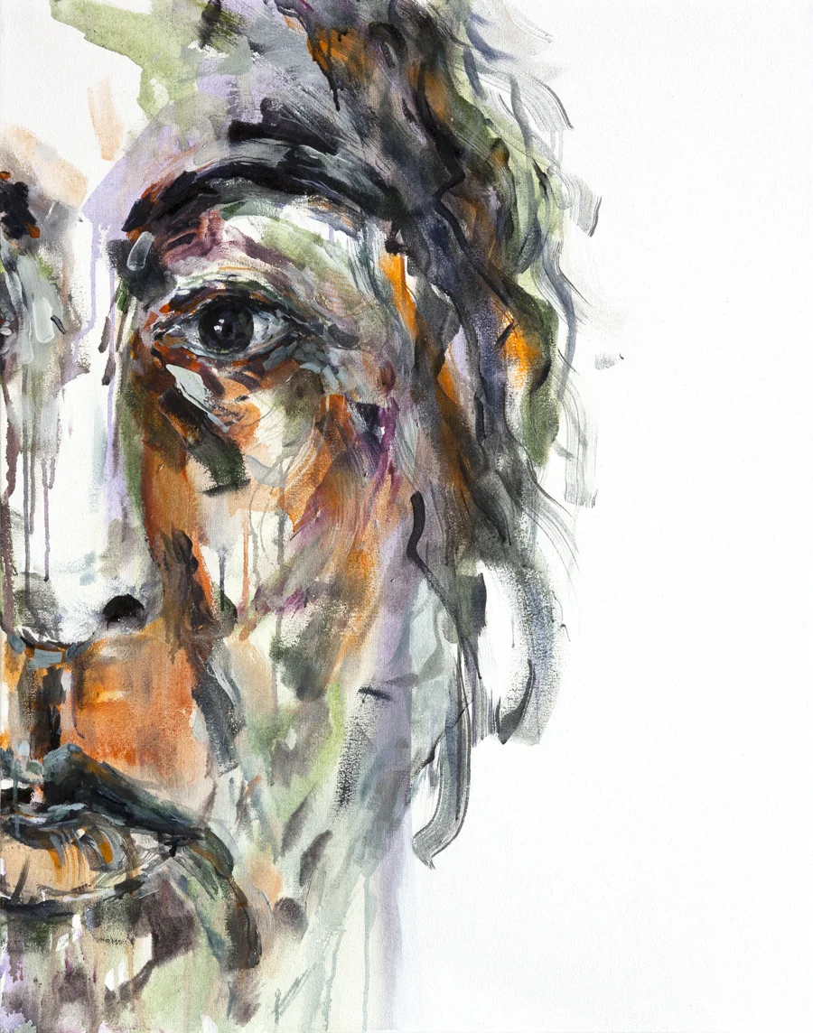 RUNNING TOWARDS YOURSELF 14 Acrylic on canvas 2013