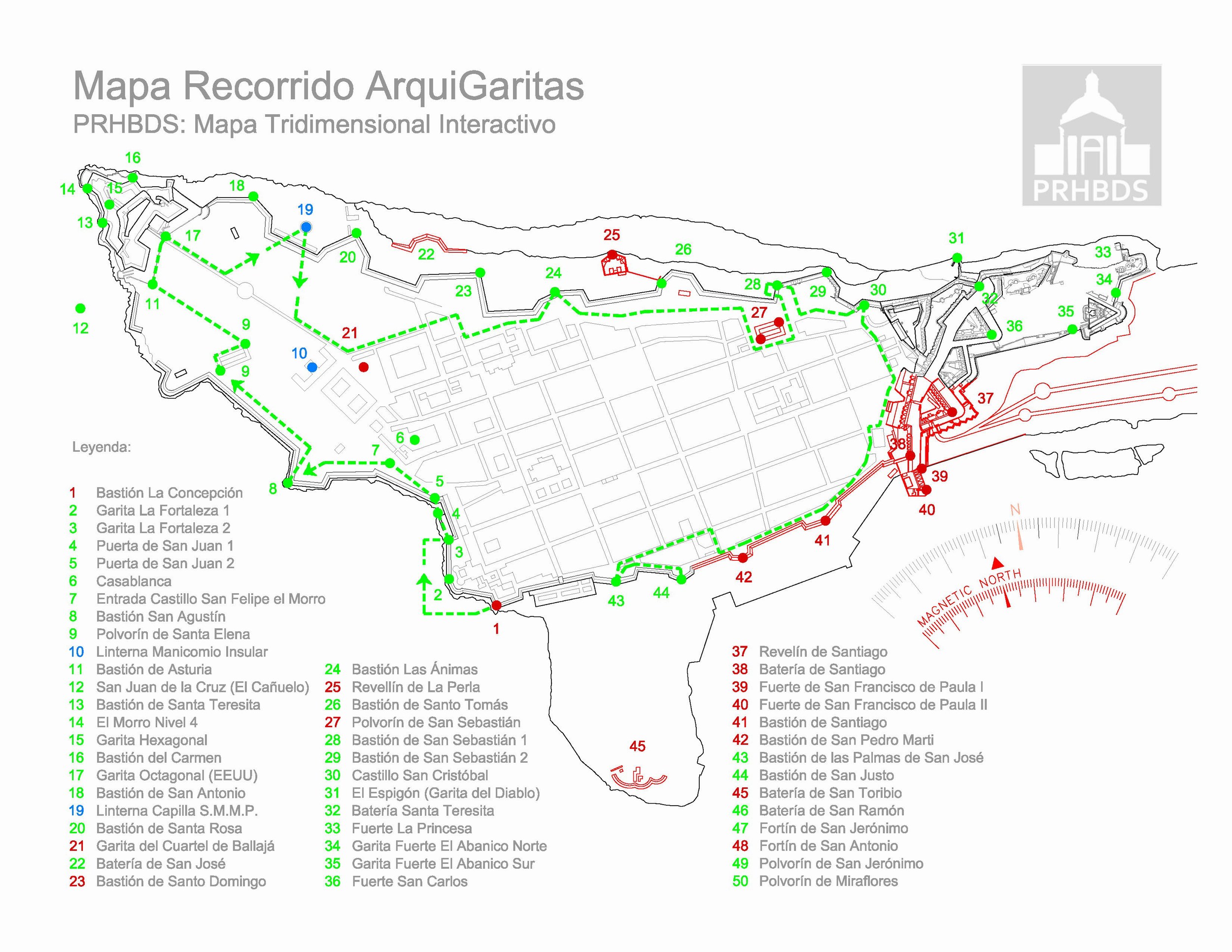 walking tour of san juan puerto rico map