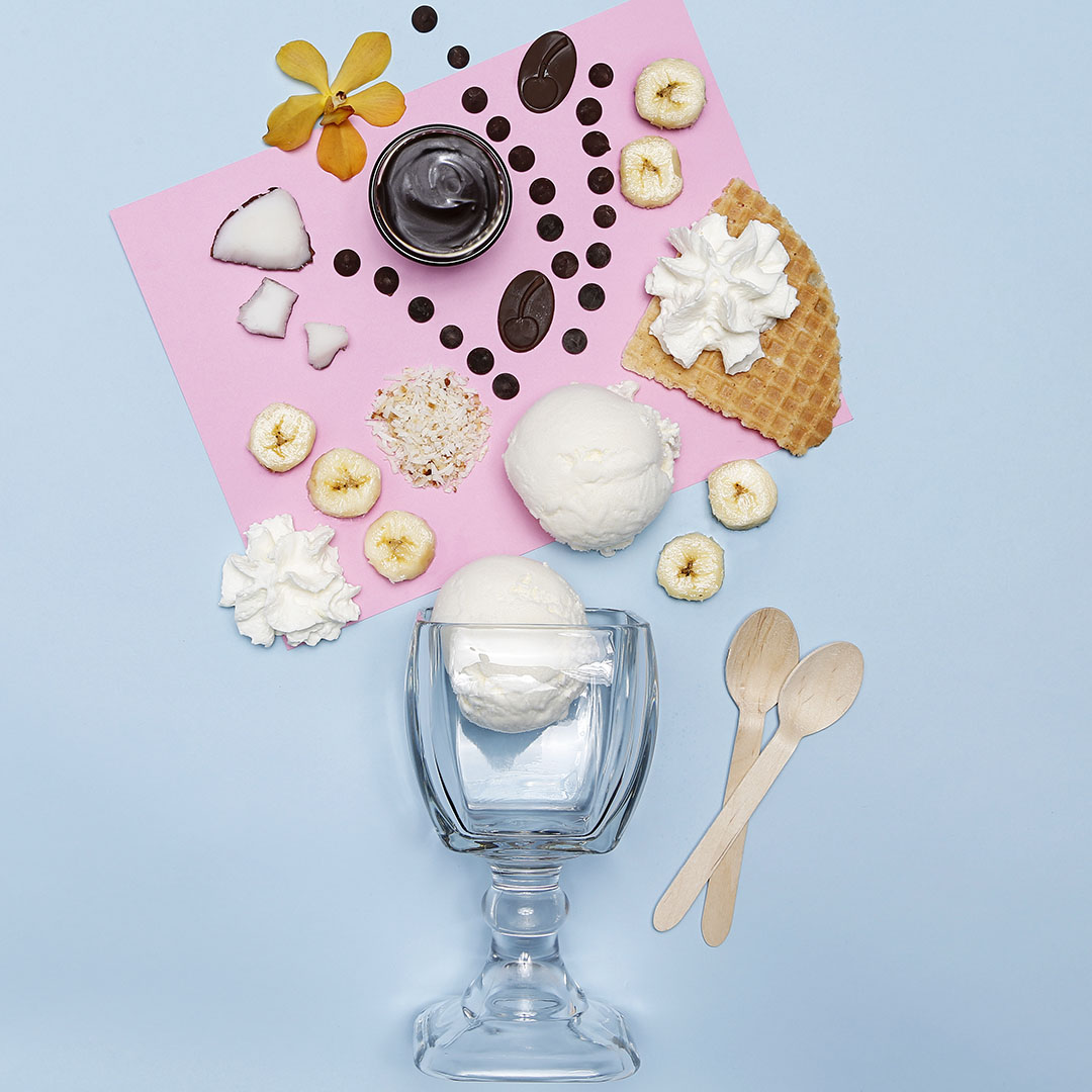 Ingredients for the hula hula Scoop