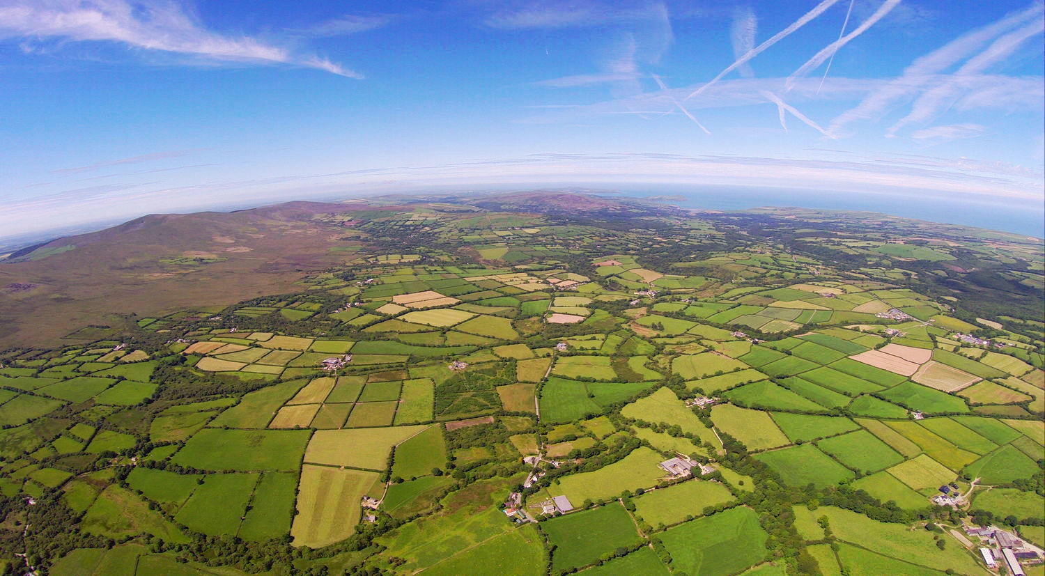 Sky view above the cottage