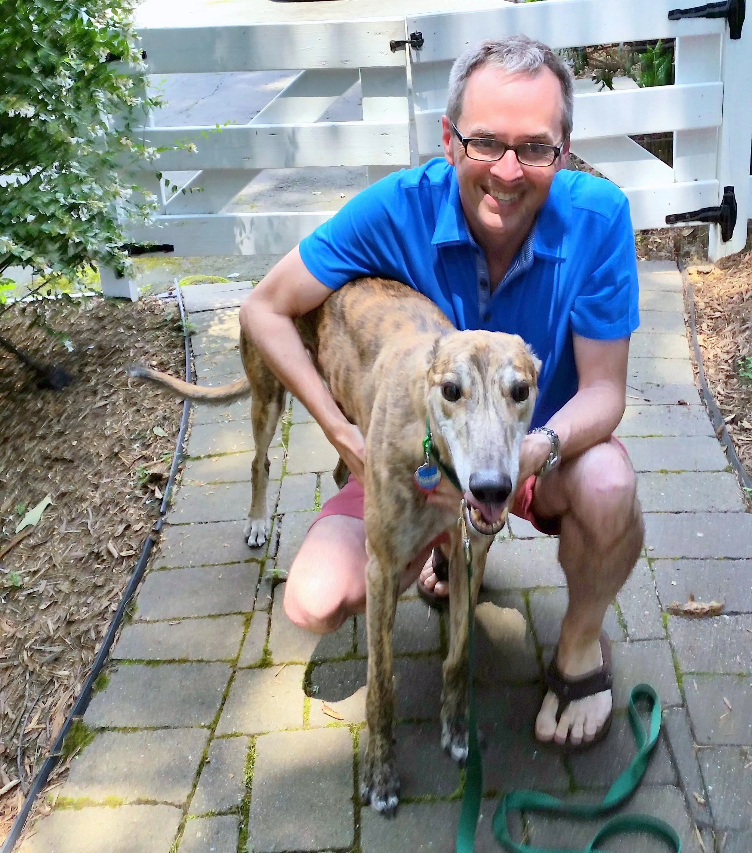 Juan with his new dad Chris.