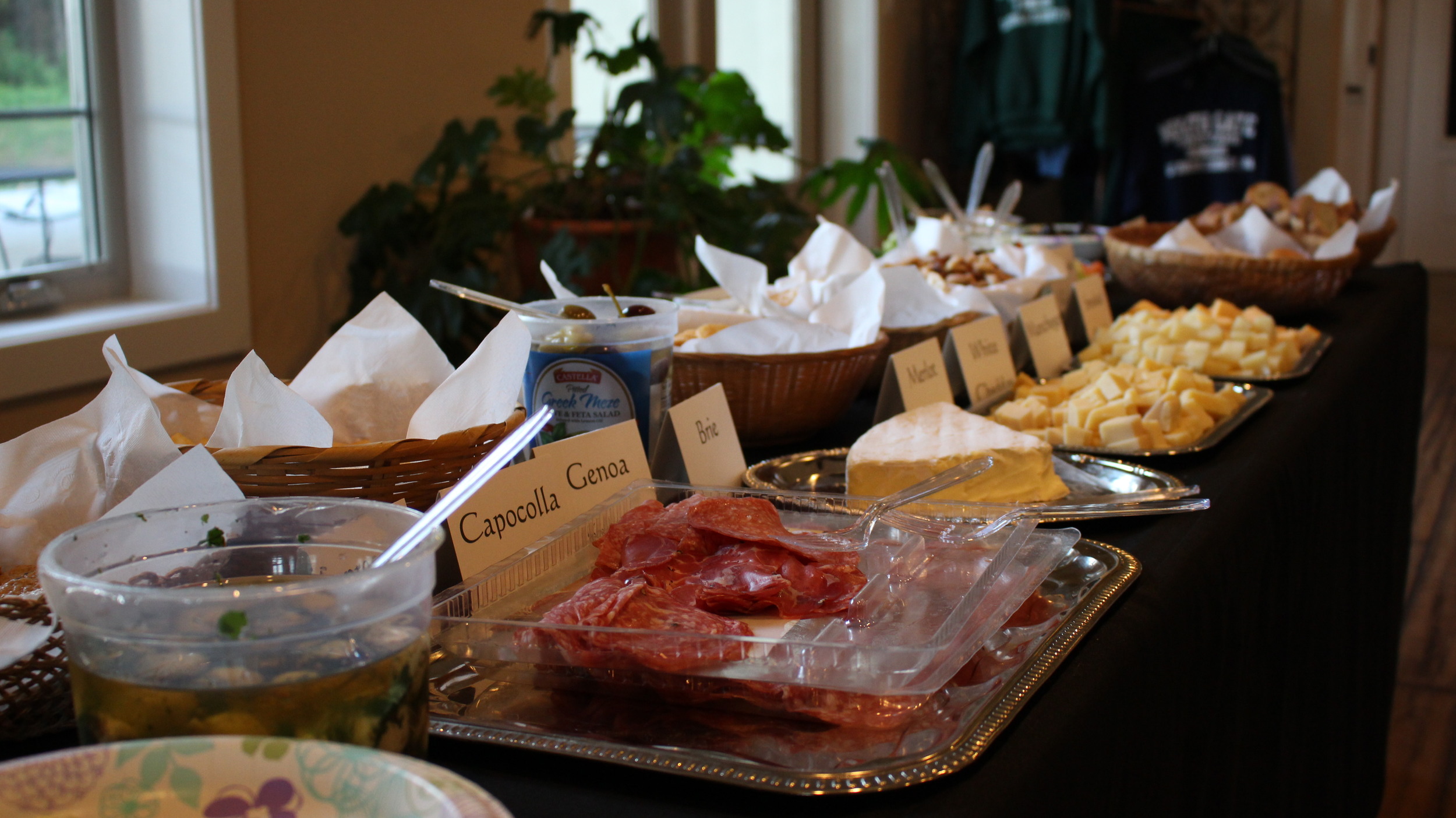 There was wine and food! (And everyone ate and was merry!)