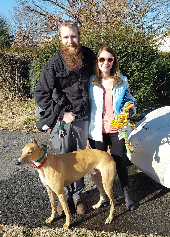 Sawyer and his fiancé Charlotte adopted Kiowa Onelowwin now called Monk. Monk is a sweet boy that seems to just "go with the flow". 