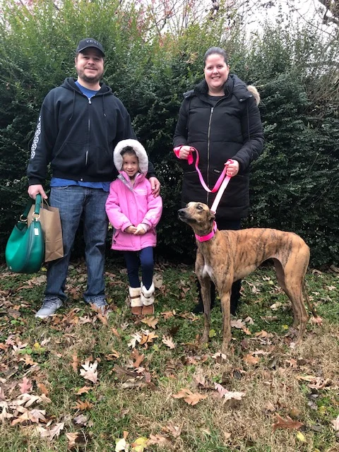 Lindsey and family were so happy to meet Freya! Freya is a bit shy but but warms up to you easily. She will be well loved and spoiled by her new family. Congratulations to the family and Freya!