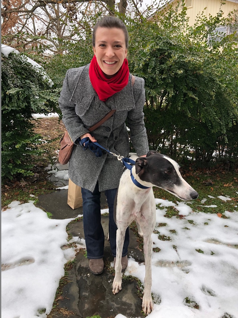 Jessica could not wait to meet PJ Metro Boom, now called Cairo. Cairo has some fun energy and and is so curious about everything! Jessica cannot wait to show him him off when they go for walks in the city! Congrats to Jessica and Cairo!