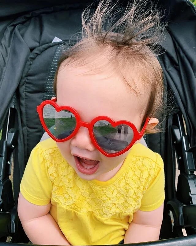 Ladies and gentlemen, Mr. Elton John! (This is my favorite thing to say when she wears these sunglasses.)