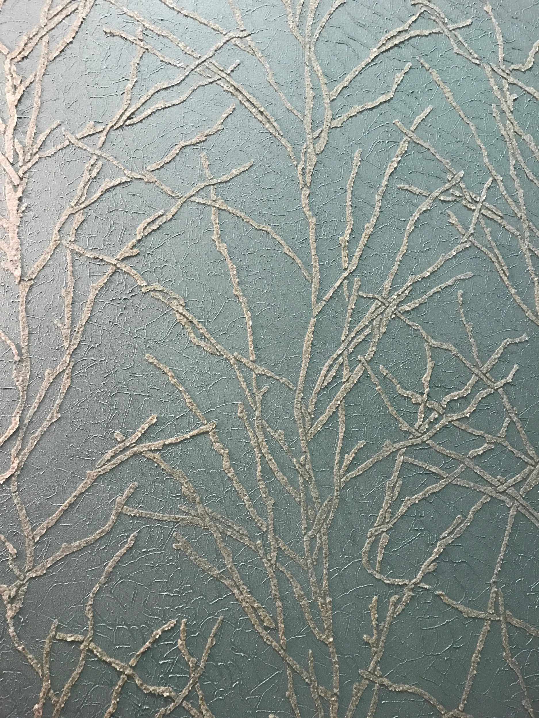 Glitter Twigs Design Stencil Detail