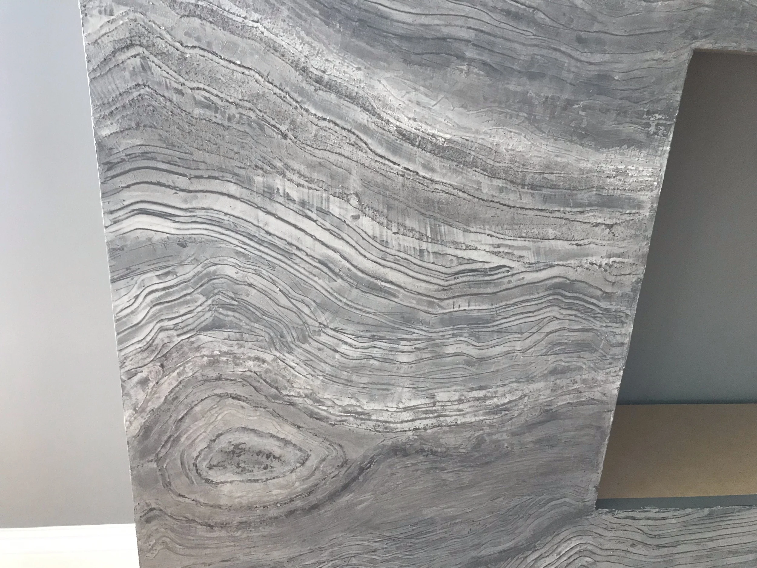 Faux Stone Fireplace (close up)