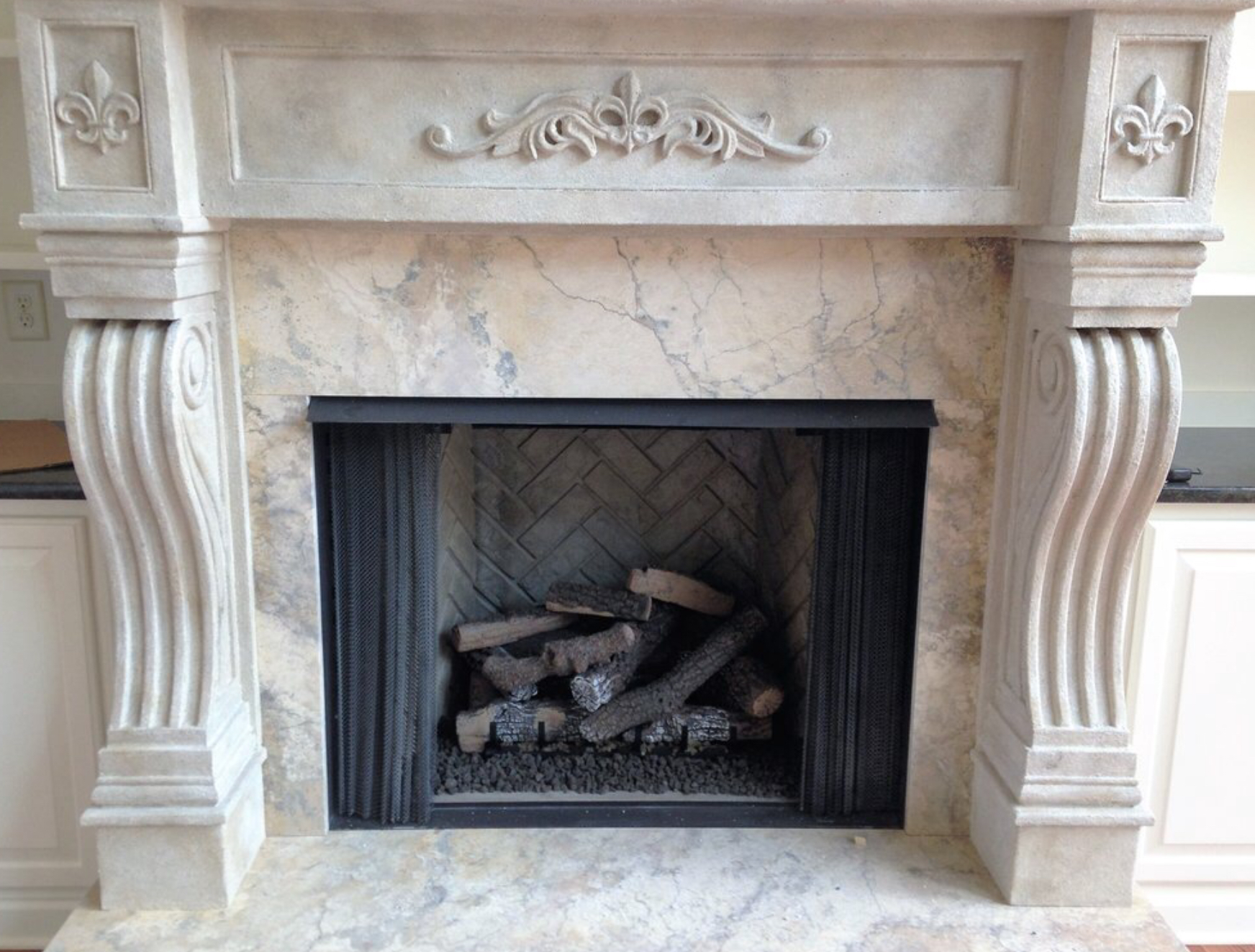 Faux Stone Fireplace over MDF