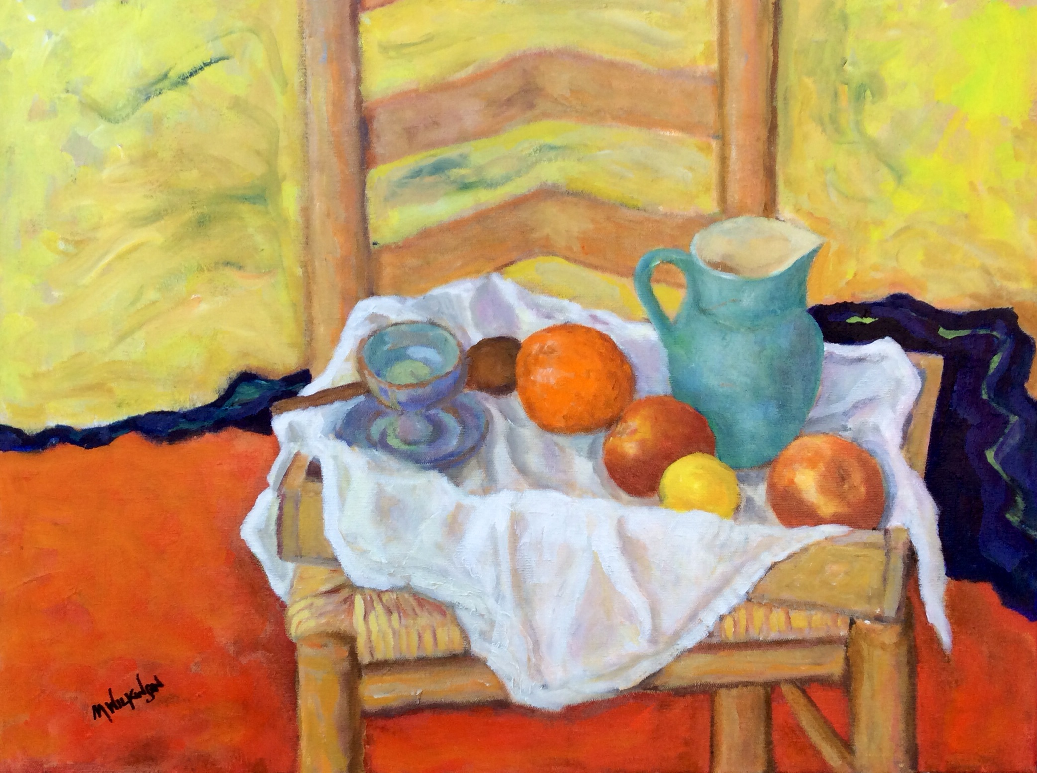 still life on a tray