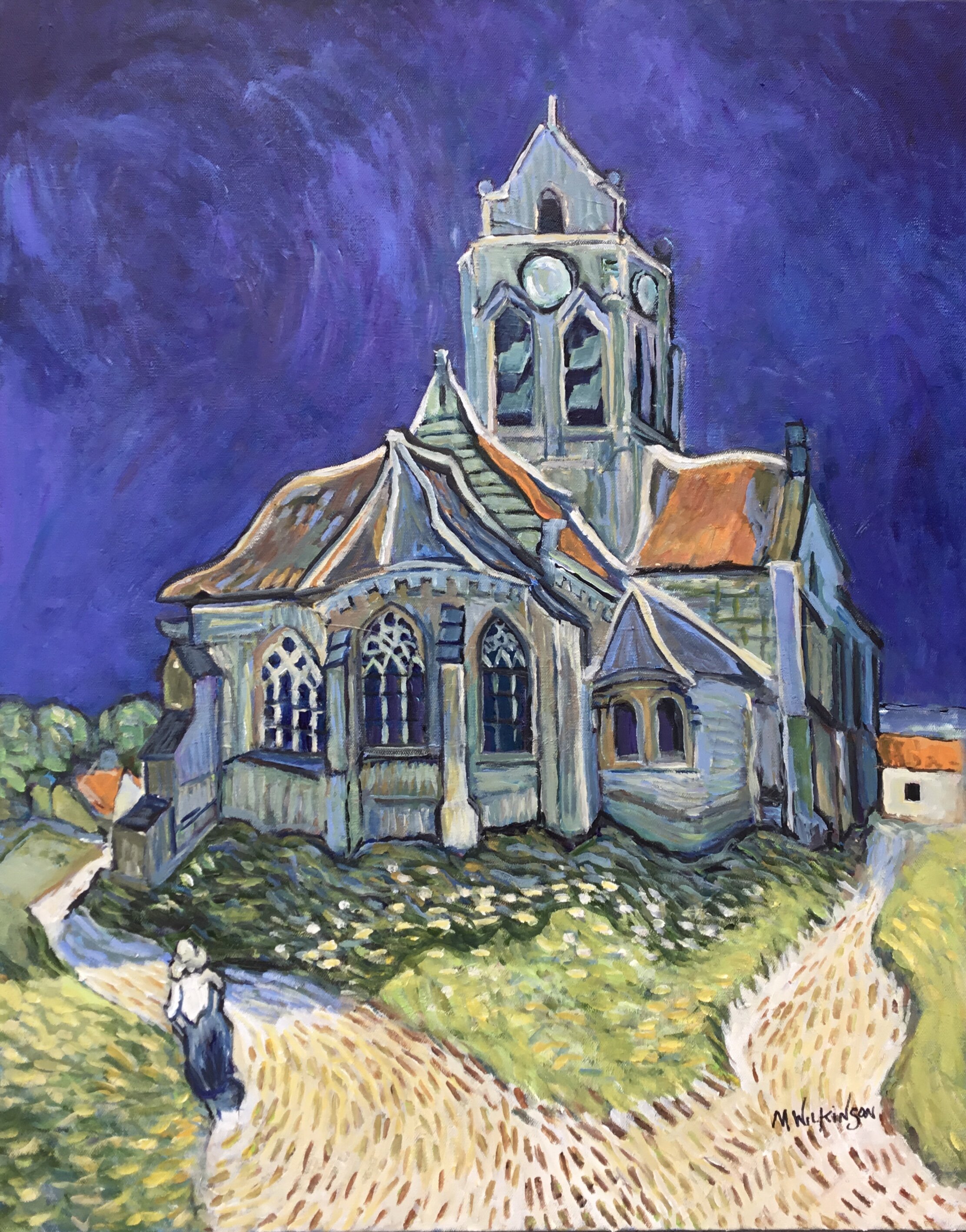 Van Gogh study / church of auvers