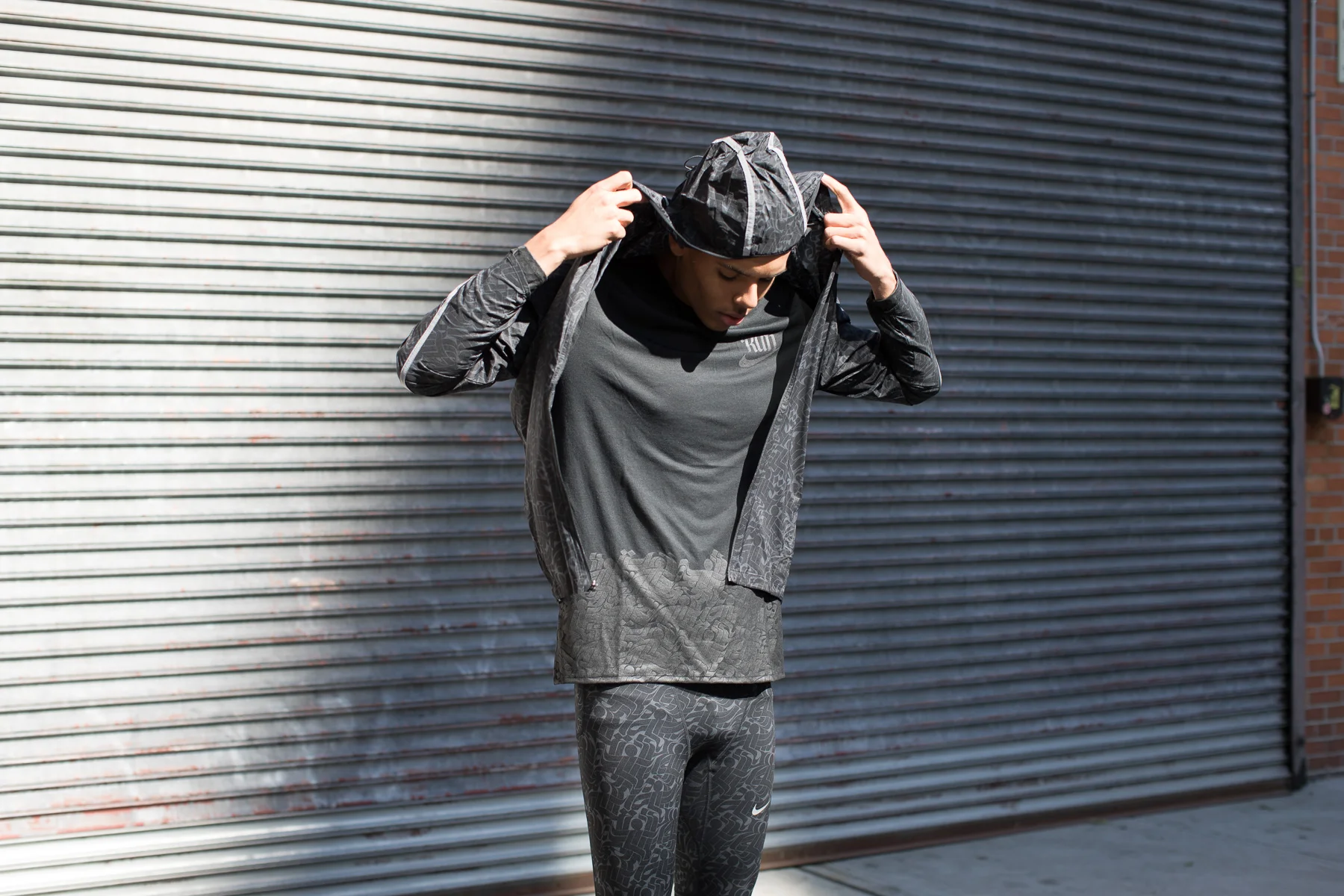 Nike sportswear NYC jacket natural authentic edgy photography commercial fitness photographer professional