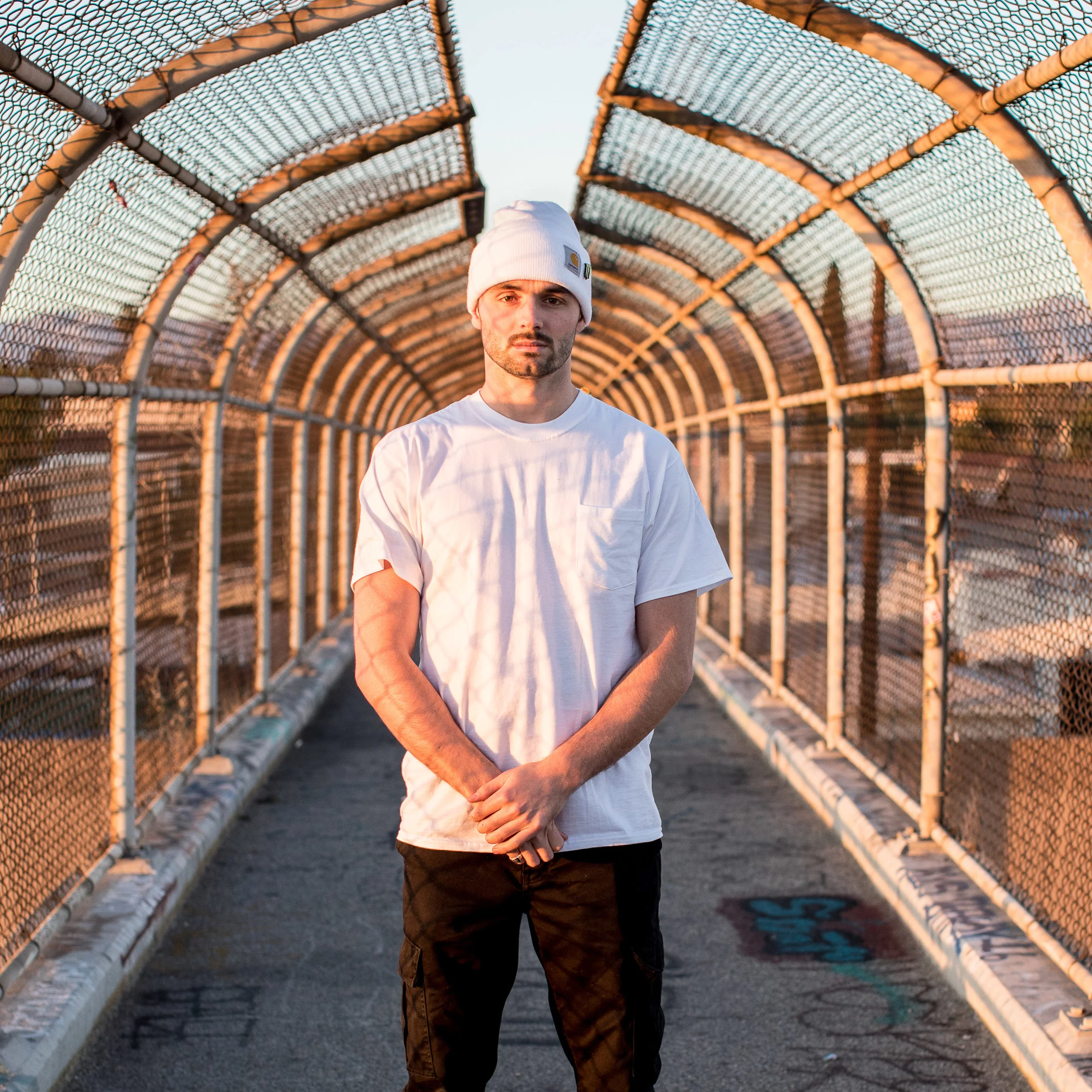 matt berger portrait skater bridge magic light