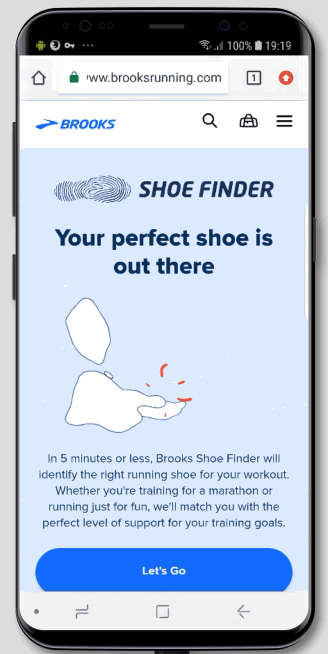 brooks shoe selector