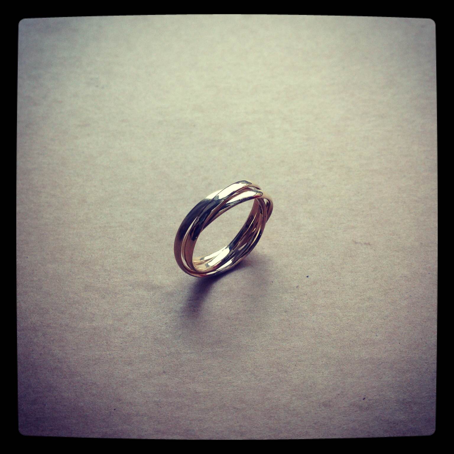 Gold Russian wedding ring